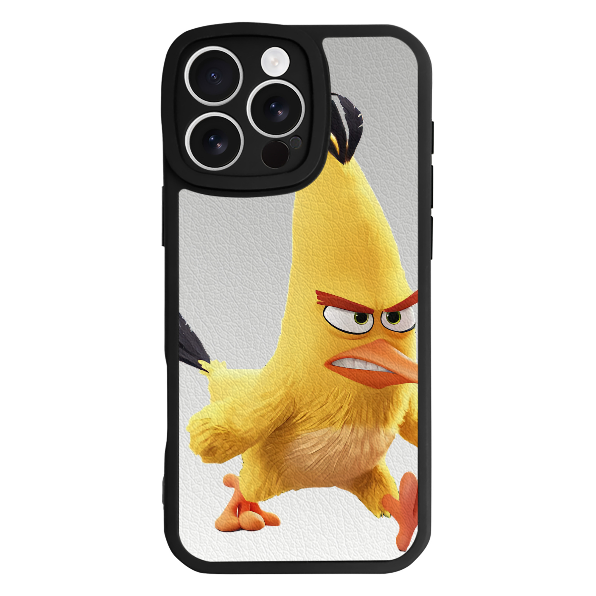 （画像用） Angry Birds アングリーバード 【iPhone 16シリーズ対応】シリコンスマホケース（レザー調） 材質：シリコン